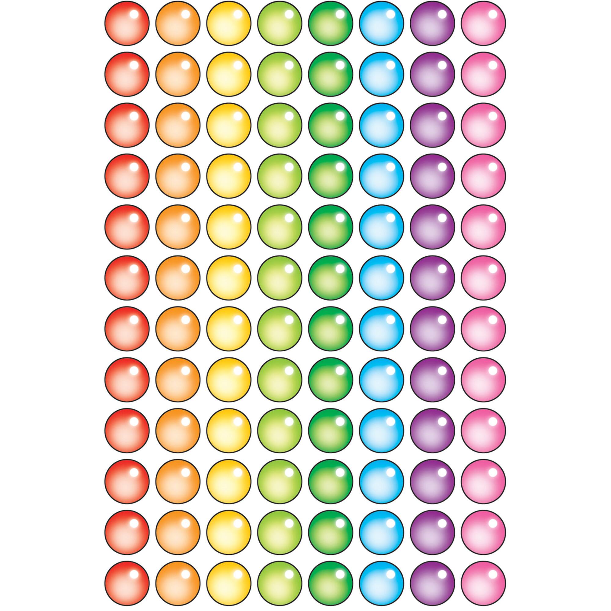 Trend Enterprises® Rainbow Gel superSpots® Stickers, 800ct.